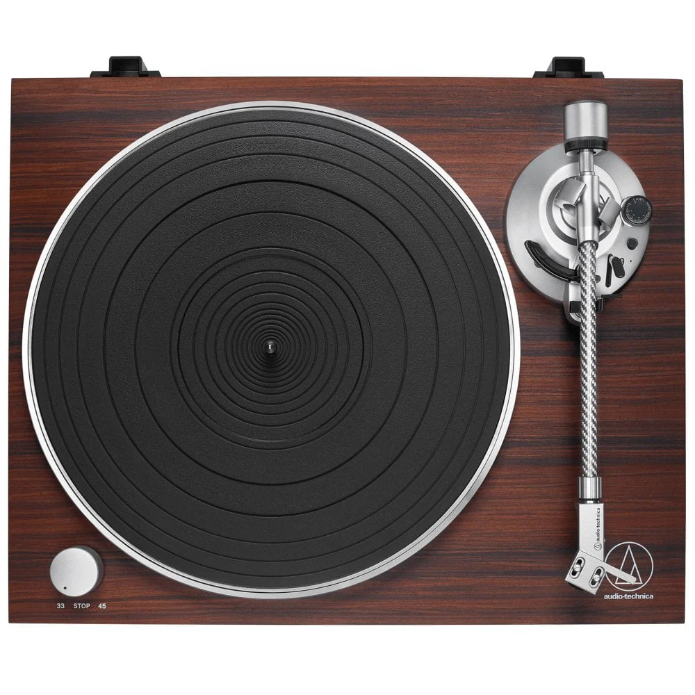 Audio Technica AT-LPW50BTRW Wireless Belt-Drive Turntable, Rosewood - Image 2