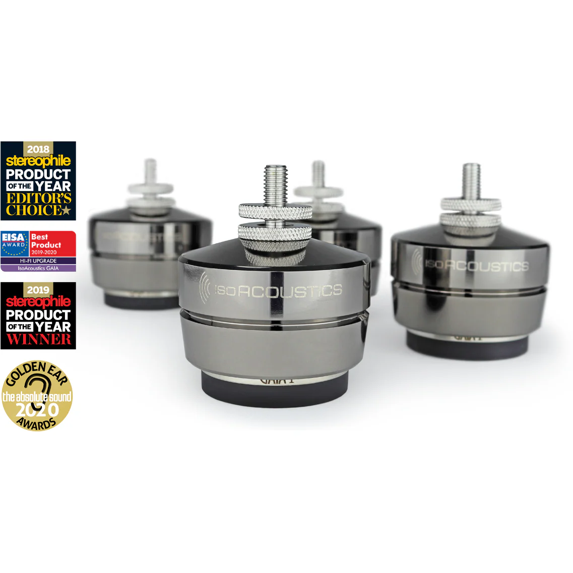 Isoacoustics GAIA Threaded Speaker Isolators (Packs of 4)