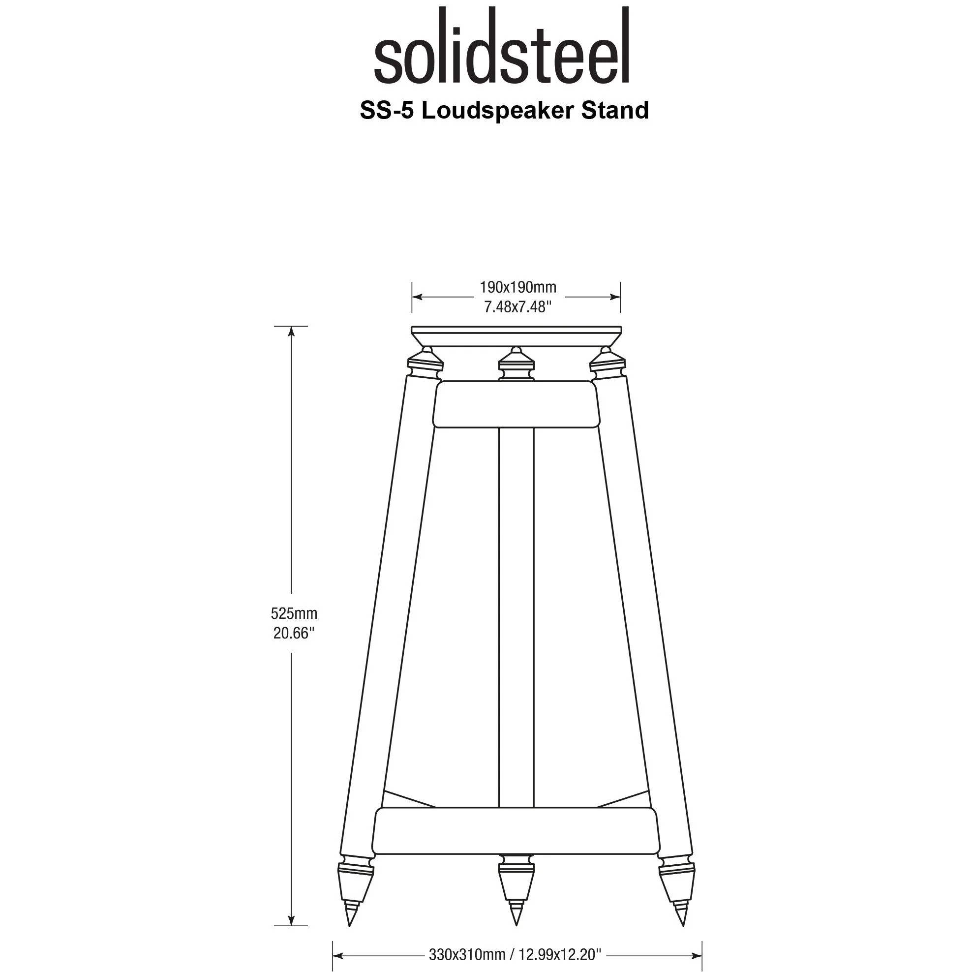 Solidsteel SS-5 Speaker Stands - Image 3