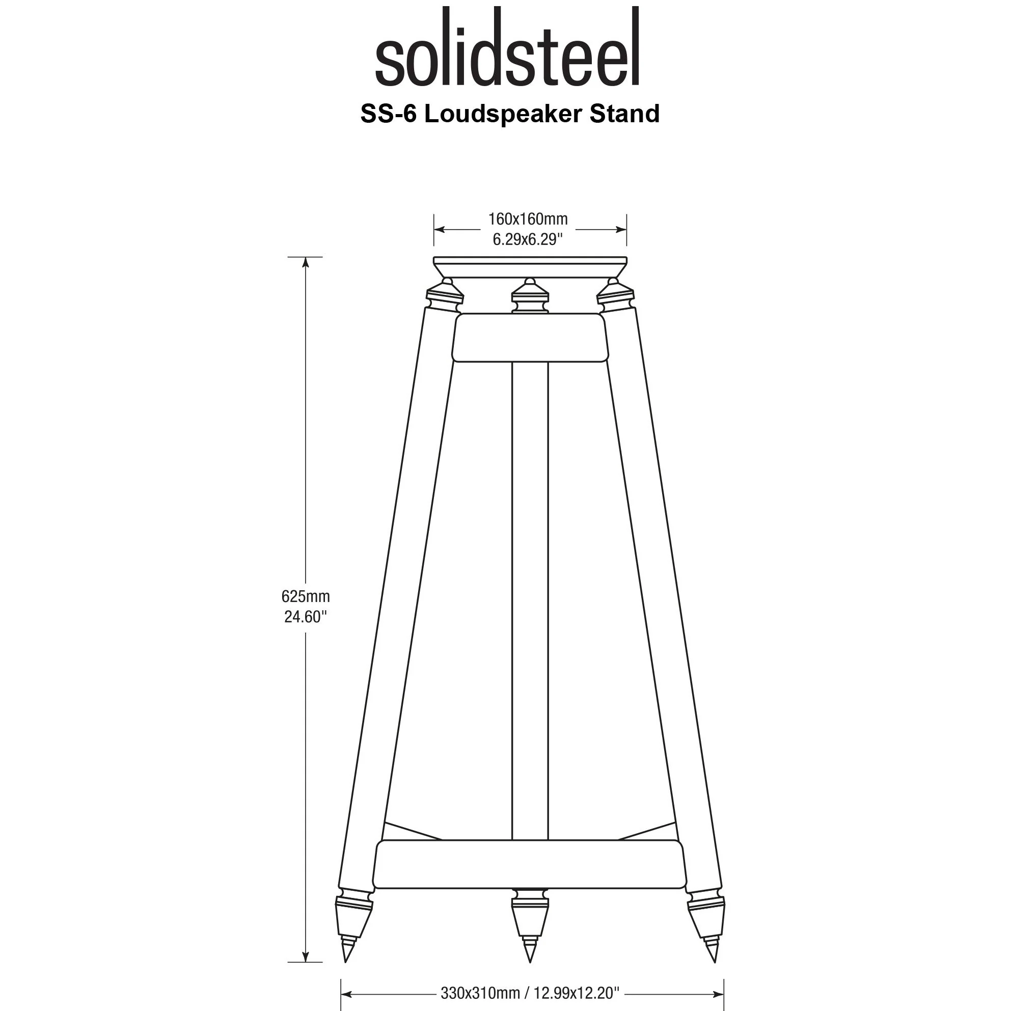 Solidsteel SS-6 Speaker Stands - Image 2