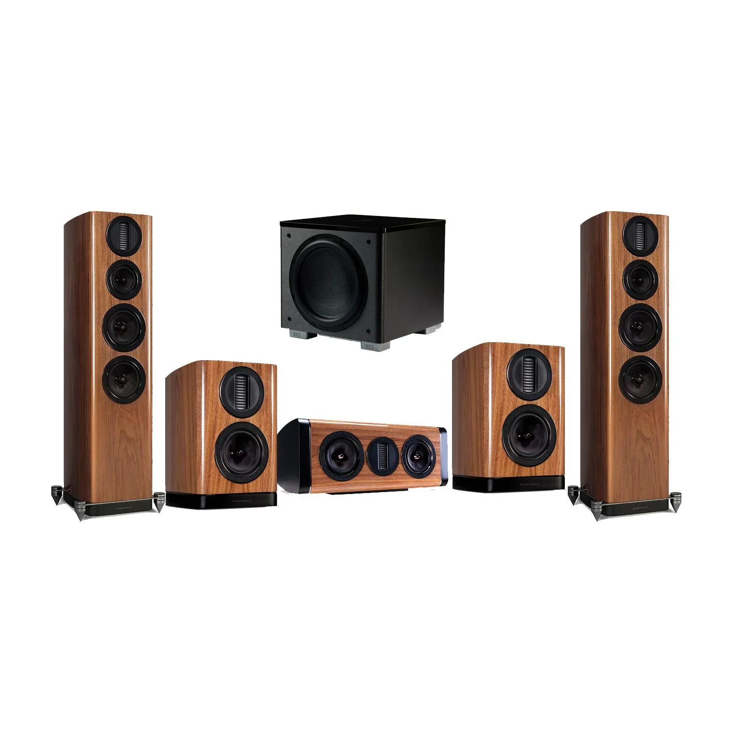 Wharfedale Aura 5.1 Home Cinema System with REL HT-1205 Subwoofer